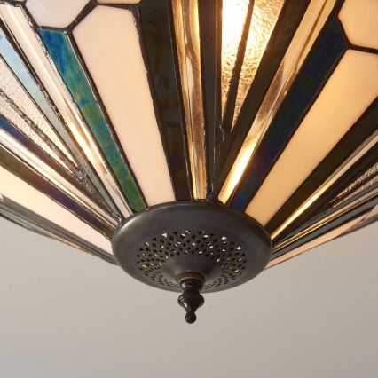 Endon 111895 - Плафон Tiffany ASTORIA 3xE27/10W/230V Ø 48 см