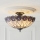 Endon 111906 - Прикрепен таванен полилей Tiffany HUTCHINSON 3xE27/10W/230V Ø 50 см