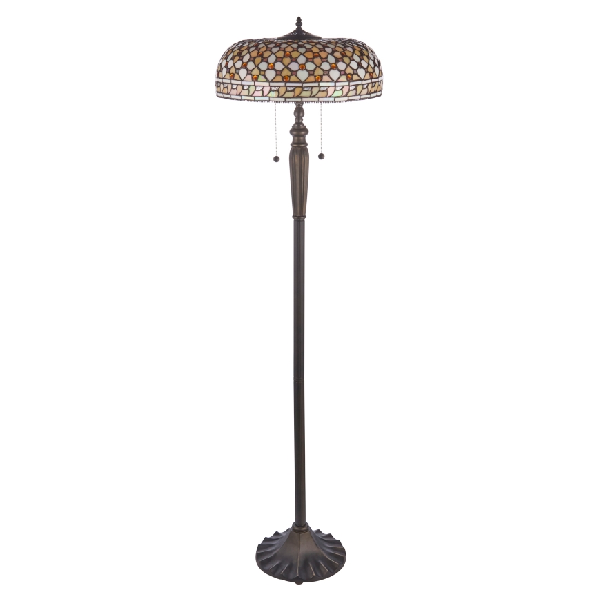 Endon 111921 - Торшер Tiffany MILLE FEUX 2xE27/10W/230V pr. 45 cm