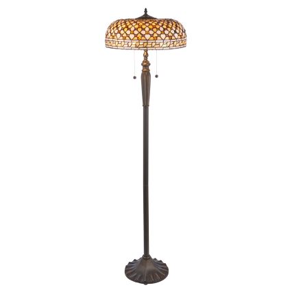 Endon 111921 - Торшер Tiffany MILLE FEUX 2xE27/10W/230V pr. 45 cm