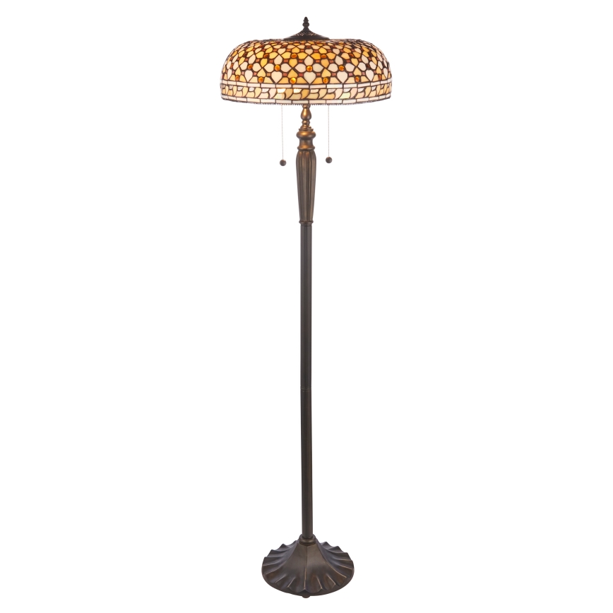 Endon 111921 - Торшер Tiffany MILLE FEUX 2xE27/10W/230V pr. 45 cm