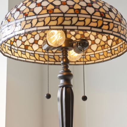 Endon 111921 - Торшер Tiffany MILLE FEUX 2xE27/10W/230V pr. 45 cm