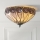 Endon 112188 - Таванно осветително тяло в стил Tiffany HUTCHINSON, 2xE27/60W/230V, Ø 40 см