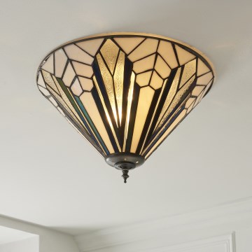 Endon 112191 - Таванно осветително тяло Tiffany ASTORIA 2xE27/60W/230V диам. 40 см