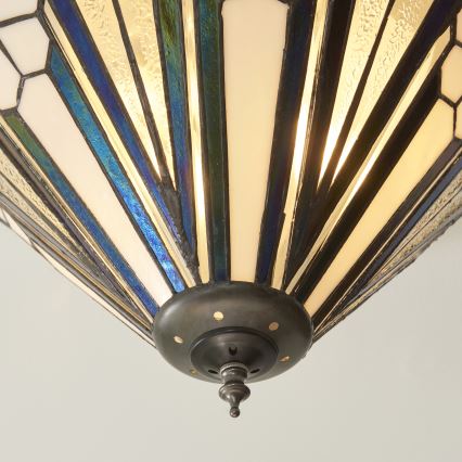 Endon 112191 - Таванно осветително тяло Tiffany ASTORIA 2xE27/60W/230V диам. 40 см