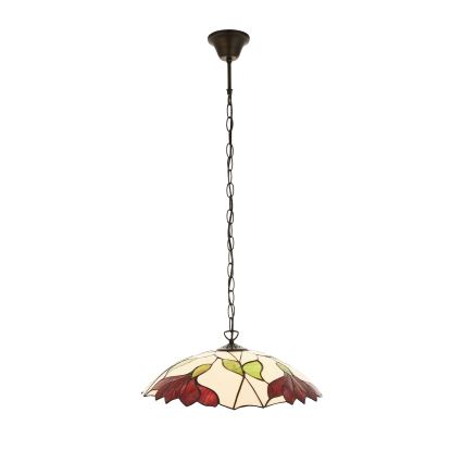 Endon 112246 - Полилей на верига Tiffany BOTANICA 1xE27/60W/230V, диаметър 45 см