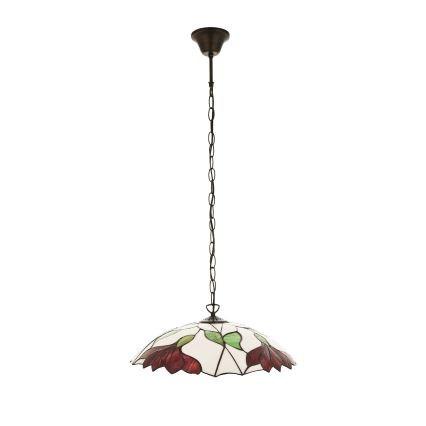 Endon 112246 - Полилей на верига Tiffany BOTANICA 1xE27/60W/230V, диаметър 45 см