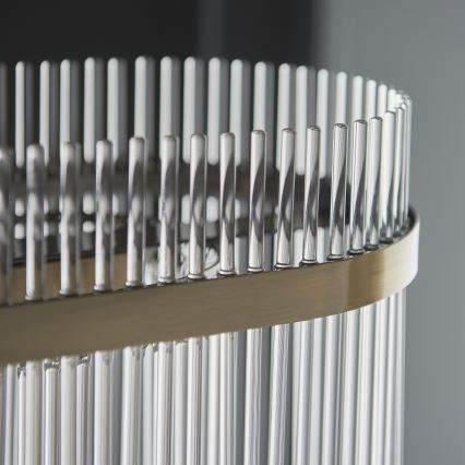 Endon 112573 - Пендел MARIETTA 4xE14/6W/230V месинг/прозрачен