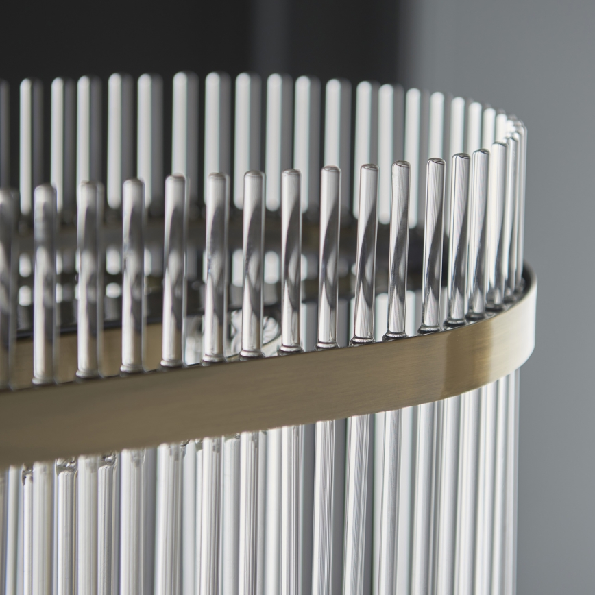 Endon 112573 - Пендел MARIETTA 4xE14/6W/230V месинг/прозрачен