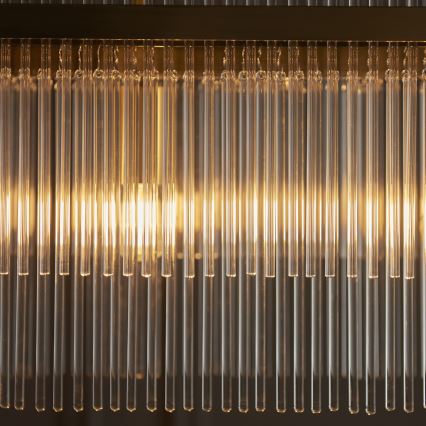 Endon 112573 - Пендел MARIETTA 4xE14/6W/230V месинг/прозрачен