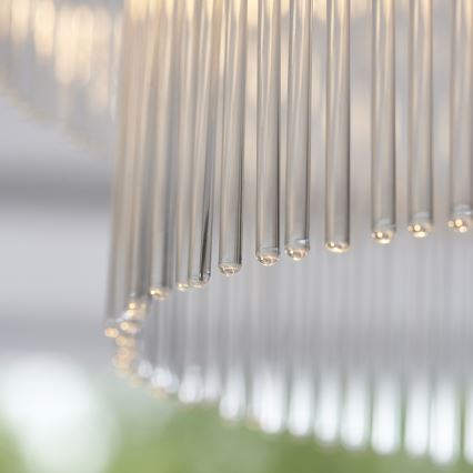 Endon 112575 - Полилей за повърхностен монтаж MARIETTA 3xE14/7W/230V месинг/прозрачен