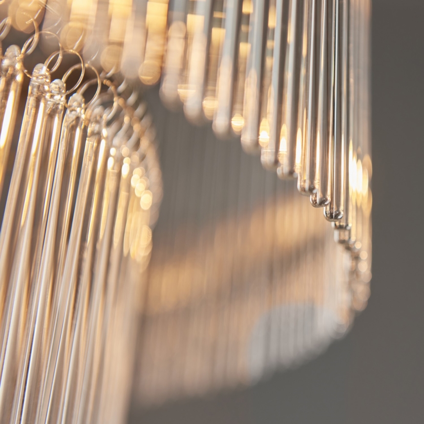 Endon 112576 - Пендел MARIETTA 16xE14/6W/230V месинг/прозрачен