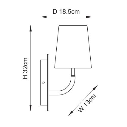 Endon 114202 - Стенна лампа 1xE14/7W/230V бежова/златна