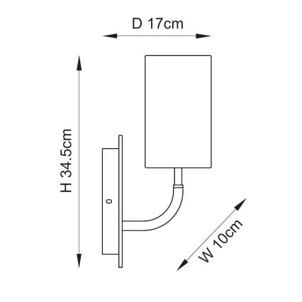 Endon 114203 - стенна лампа 1xE14/7W/230V бежова/златиста