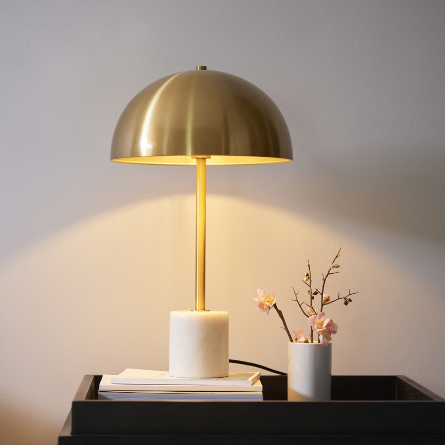 Endon 114210 - Настолна лампа BERTOIA 1xE14/7W/230V, месинг
