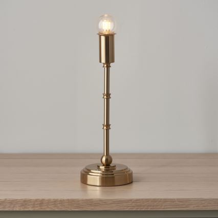Endon 114796 - LED Димируема акумулаторна настолна лампа BURLEY LED/1,5W/5V месинг/син