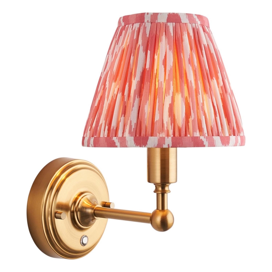 Endon 114817 - LED Димируем акумулаторен стена лампа BURLEY LED/1,5W/5V 3600 mAh месинг/розов