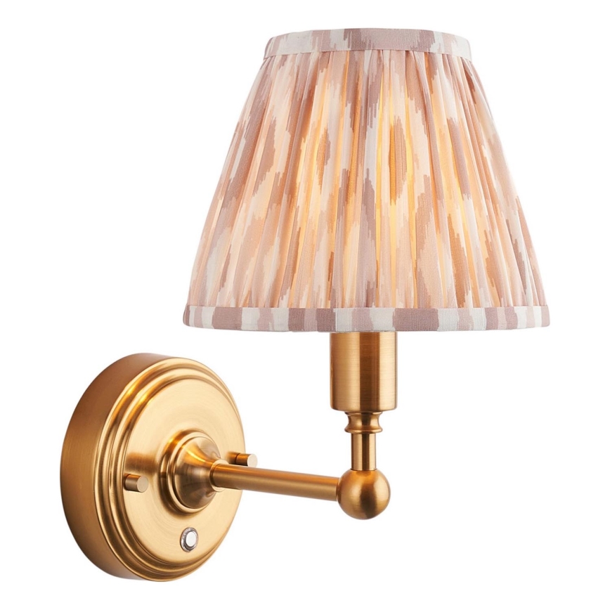 Endon 114831 - LED Димируем акумулаторен стена лампа BURLEY LED/1,5W/5V 3600 mAh месинг/бежов