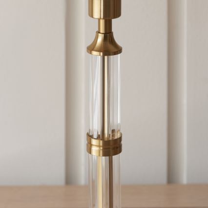 Endon 114849 - LED Димируема акумулаторна настолна лампа MORTON LED/1,5W/5V 3600 mAh месинг/бежов