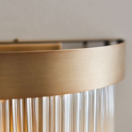 Endon 119125 - Настенно осветително тяло CLERMONT 2xE14/6W/230V месинг