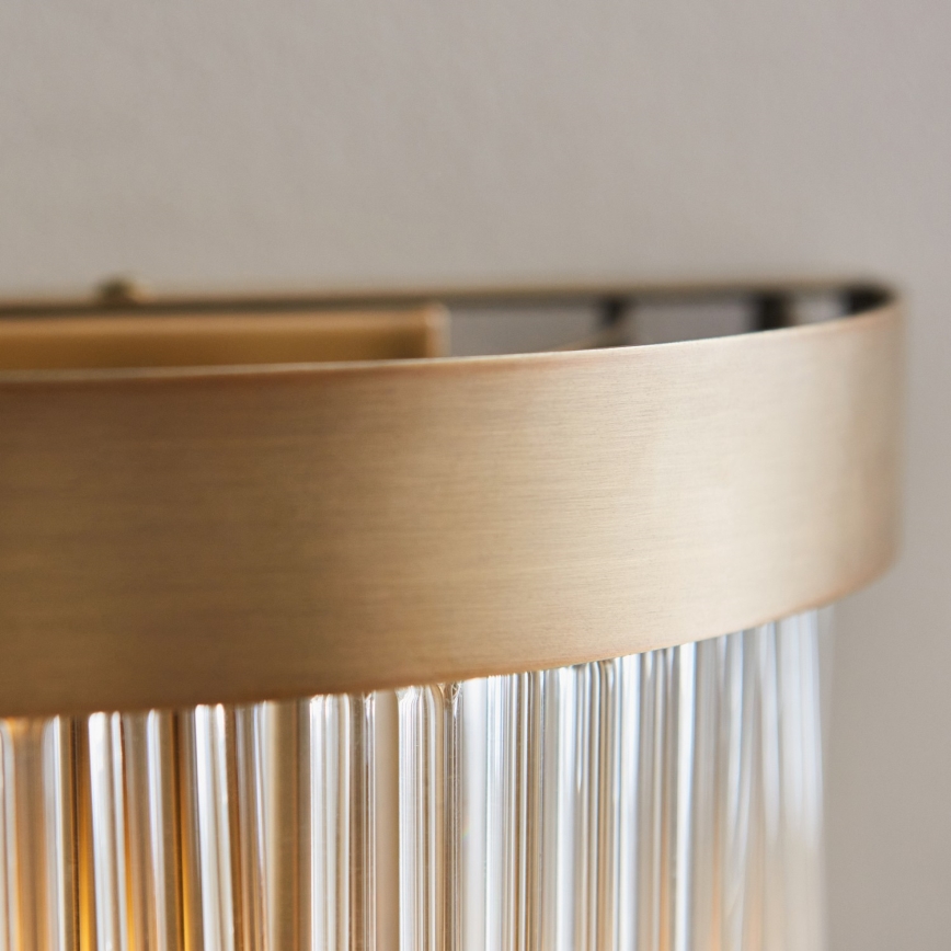 Endon 119125 - Настенно осветително тяло CLERMONT 2xE14/6W/230V месинг