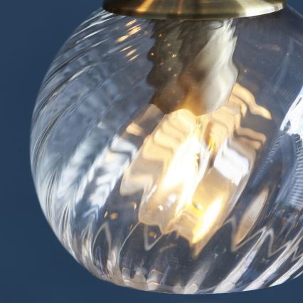 Endon 119435 - Полилей на кабел ALLEGRA 5xE14/7W/230V месинг