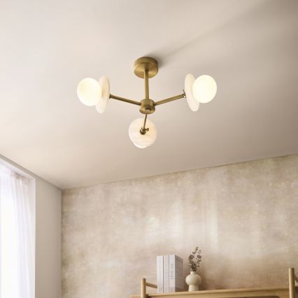 Endon 120036 - Месингов полилей на тръба CERCHIO 3xG9/5W/230V