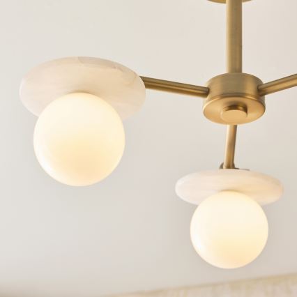 Endon 120036 - Месингов полилей на тръба CERCHIO 3xG9/5W/230V