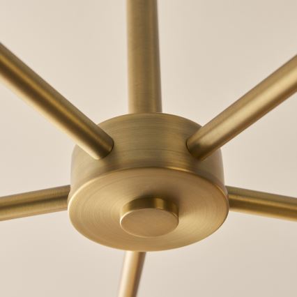 Endon 120037 - Полилей на тръба CERCHIO 5xG9/5W/230V месинг