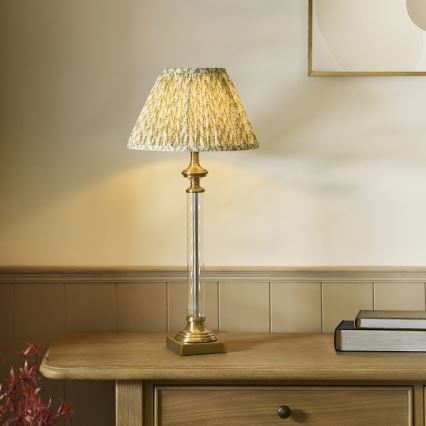 Endon 122515 - Настолна лампа AVEBURY 1xE27/10W/230V месинг/зелена