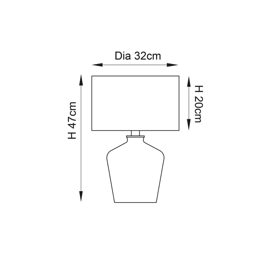 Endon 61149 - Настолна лампа WALDORF 1xE27/10W/230V меден/черен