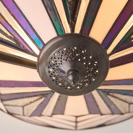 Endon 63935 - Таванно осветително тяло Tiffany ASTORIA 2xE27/60W/230V Ø 48 см