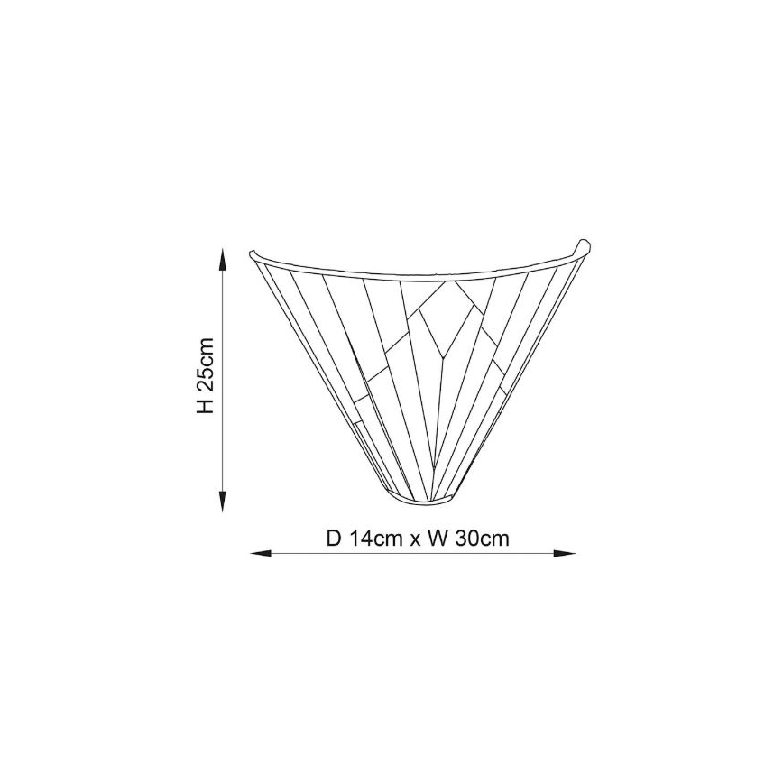 Endon 63940 - Стенно осветително тяло Tiffany ASTORIA 1xE14/40W/230V