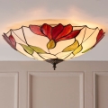 Endon 63960 - Таванно осветително тяло Tiffany BOTANICA, 2xE27/60W/230V, Ø 45 см