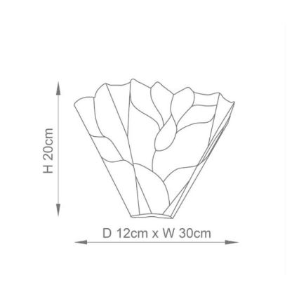 Endon 63964 - Настенно осветително тяло Tiffany BOTANICA 1xE14/40W/230V