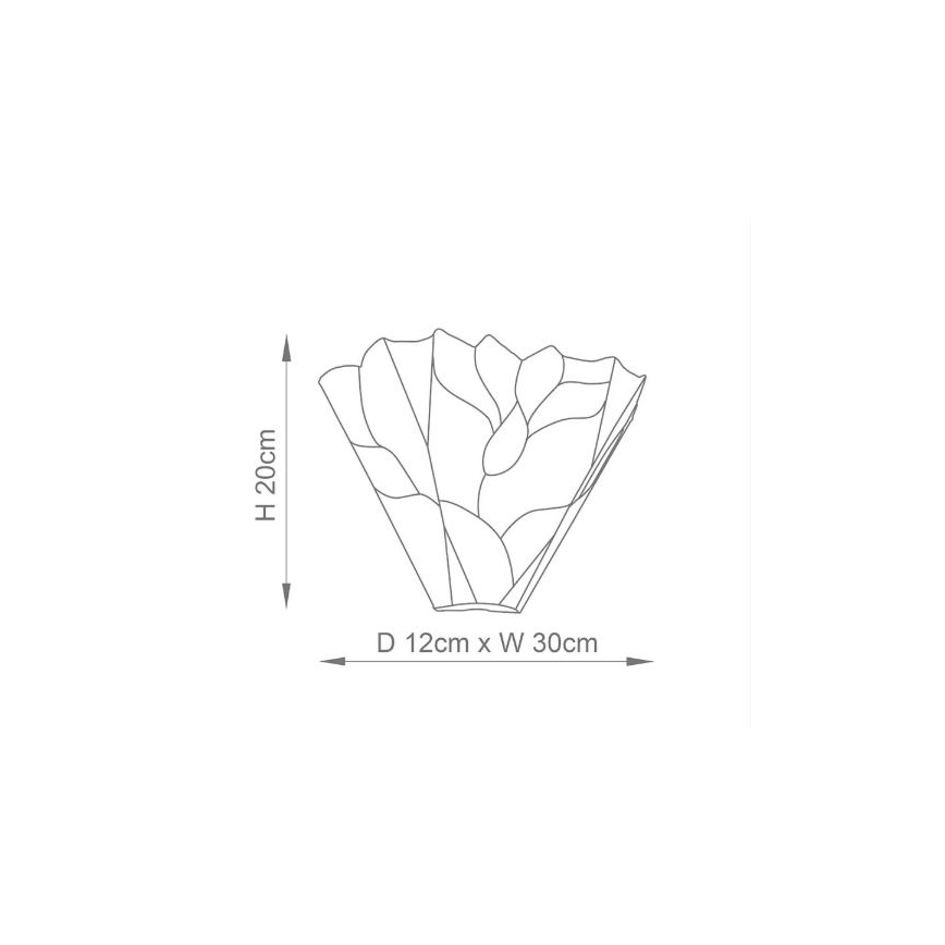 Endon 63964 - Настенно осветително тяло Tiffany BOTANICA 1xE14/40W/230V