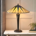 Endon 64045 - Настолна лампа Tiffany DARK STAR 2xE27/60W/230V, диаметър 49 см