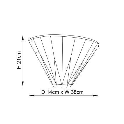 Endon 64046 - Стенно осветително тяло Tiffany DARK STAR 1xE14/40W/230V
