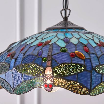 Endon 64080 - Полилей на верига DRAGONFLY 3xE27/60W/230V диам. 41 см