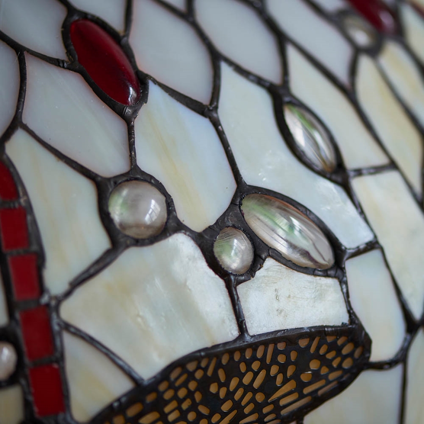 Endon 64085 - Настолна лампа Tiffany DRAGONFLY 2xE27/60W/230V, диаметър 41 cm