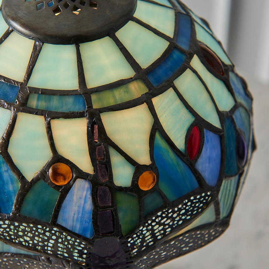 Endon 64088 - Настолна лампа Tiffany DRAGONFLY 1xE14/40W/230V Ø 20 см