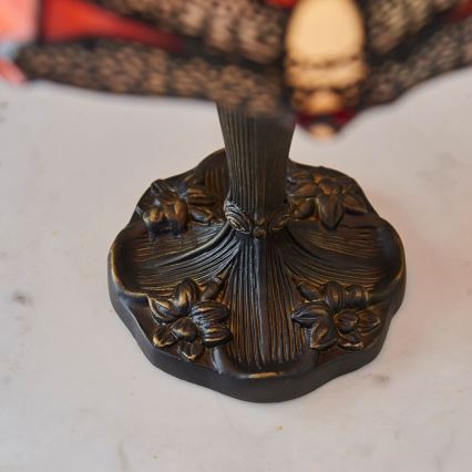 Endon 64091 - Настолна лампа Tiffany DRAGONFLY 1xE14/40W/230V Ø 20 см