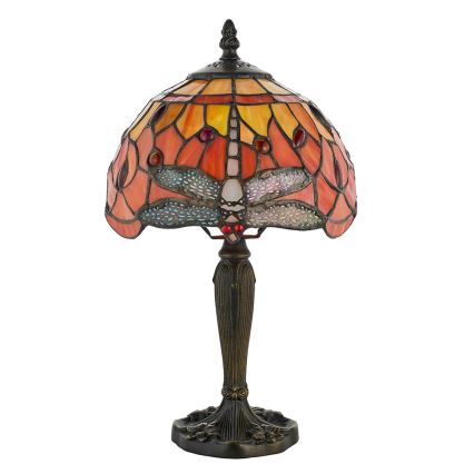 Endon 64091 - Настолна лампа Tiffany DRAGONFLY 1xE14/7W/230V диаметър 20 см