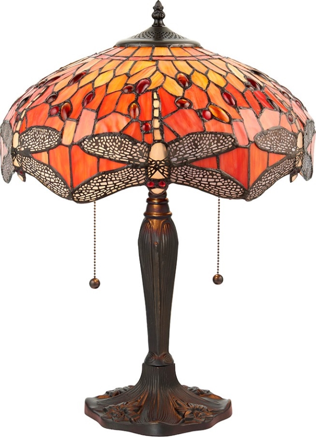Endon 64093 - Настолна лампа DRAGONFLY 2xE27/60W/230V Ø 41 cm