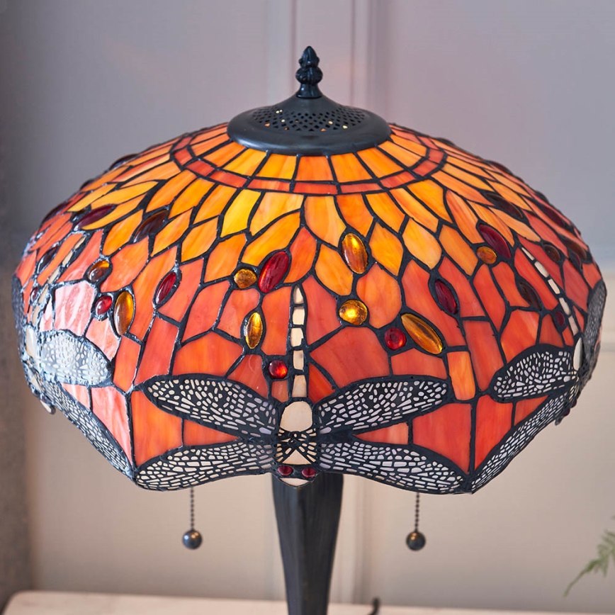Endon 64093 - Настолна лампа DRAGONFLY 2xE27/60W/230V Ø 41 cm