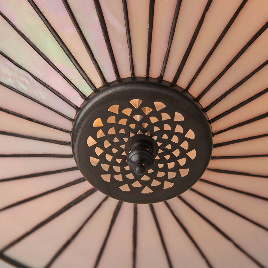 Endon 64145 - Таванно осветително тяло Tiffany FARGO 2xE27/60W/230V Ø 41,5 см