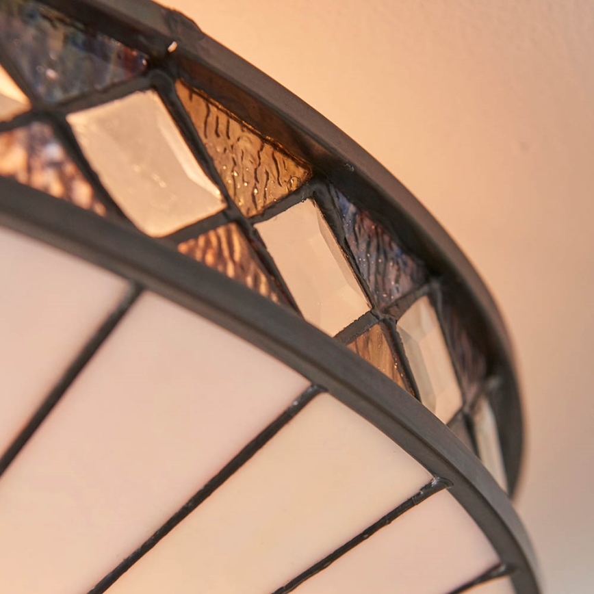 Endon 64145 - Таванно осветително тяло Tiffany FARGO 2xE27/60W/230V Ø 41,5 см