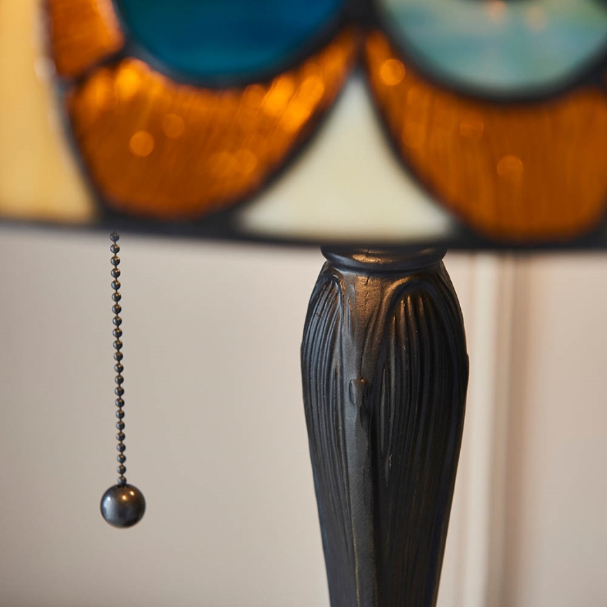 Endon 64163 - Настолна лампа Tiffany HECTOR 2xE27/60W/230V Ø 40 см