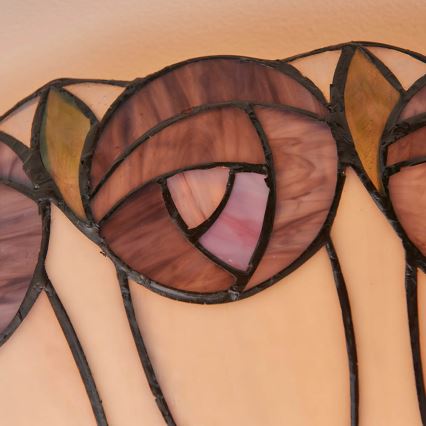 Endon 64173 - Тифани плафон HUTCHINSON 2xE27/60W/230V Ø 50 см