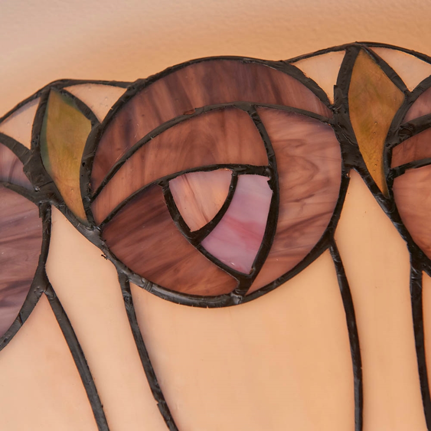 Endon 64173 - Тифани плафон HUTCHINSON 2xE27/60W/230V Ø 50 см